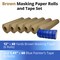 Idl Packaging 12in x 60 yd Masking Paper and 1 1/2in x 60 yd Painters Masking Tape, for Covering, 6PK 6x GPH-12, 4463-112 - alternate 6